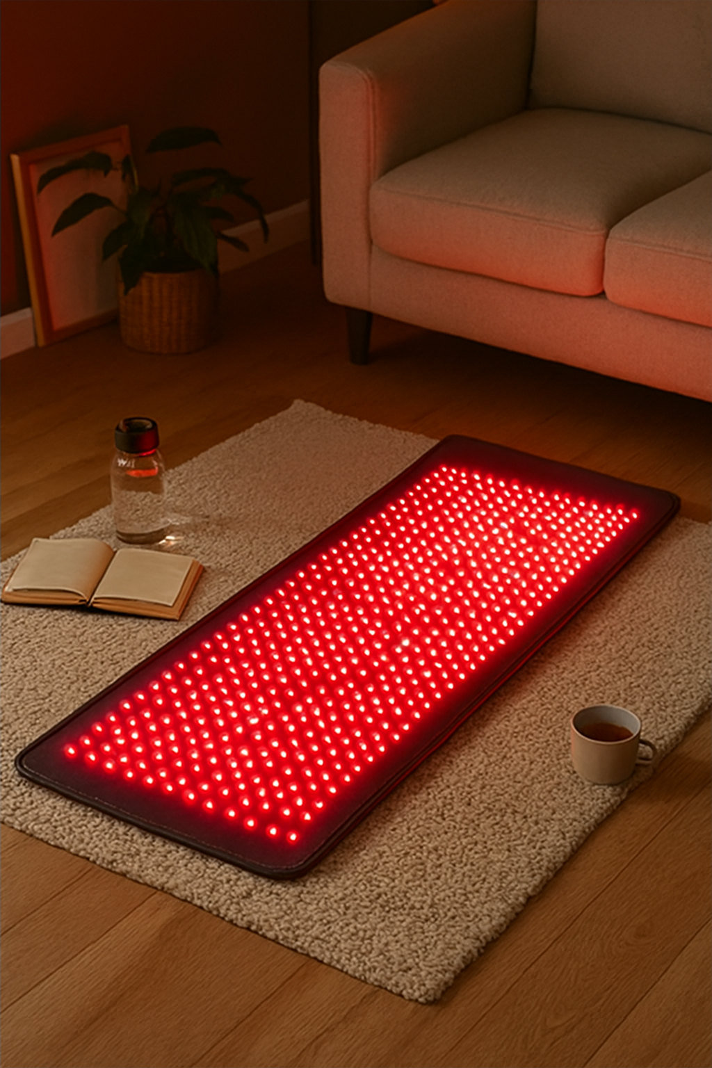 Red light therapy mat